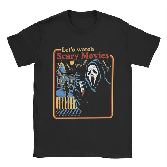 Vintage 'Let's Watch Scary Movies' Horror T-Shirt