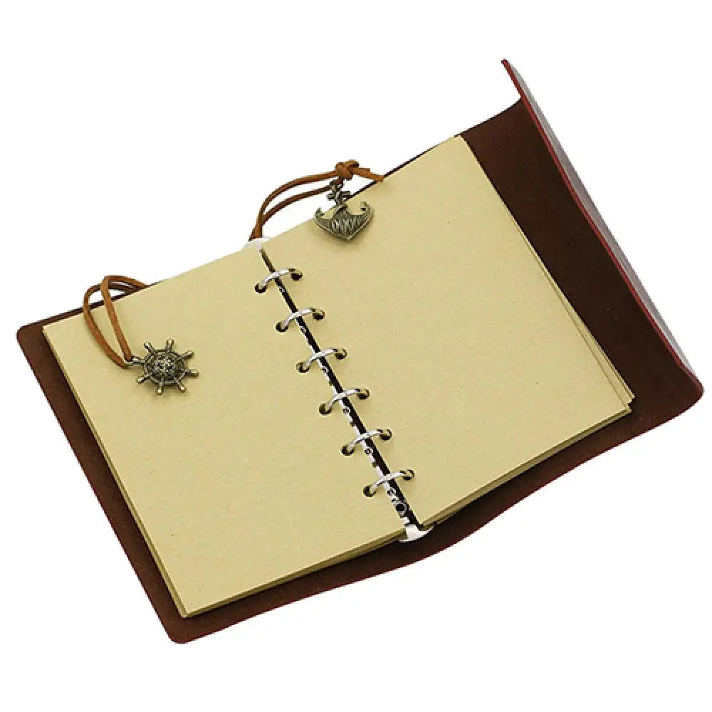 Anchor-Faux Leather Cover Notebook