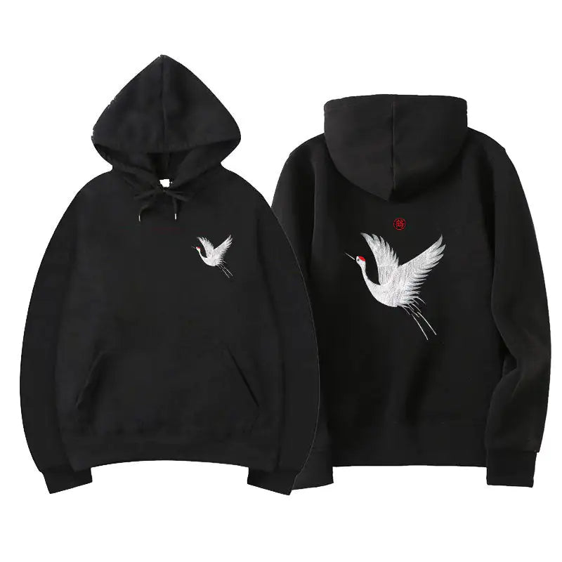 Crane Graphic Hoodies