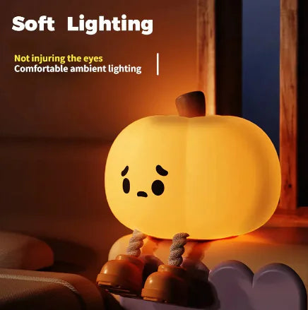 SpookyGlow Silicone Pumpkin Night Light