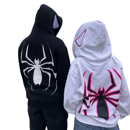 Spider Punk Zip Up Hoodie