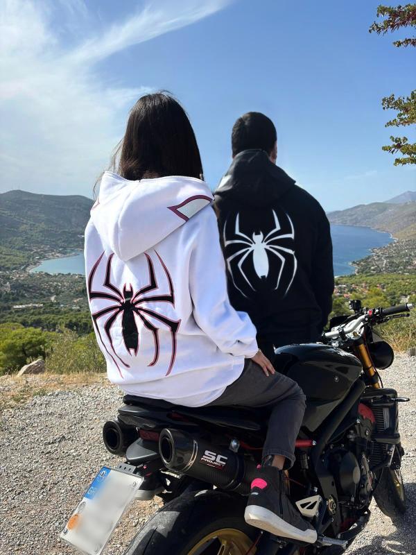 Spider Punk Zip Up Hoodie