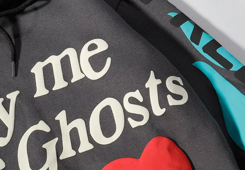 Ghosts Graffiti Oversized Hoodie