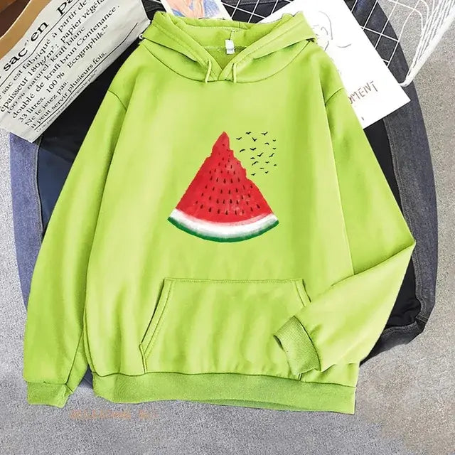 Watermelon Graphic Sweatshirt Hoodie