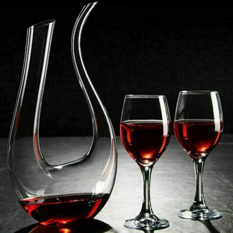 U-Shaped Crystal Decanter