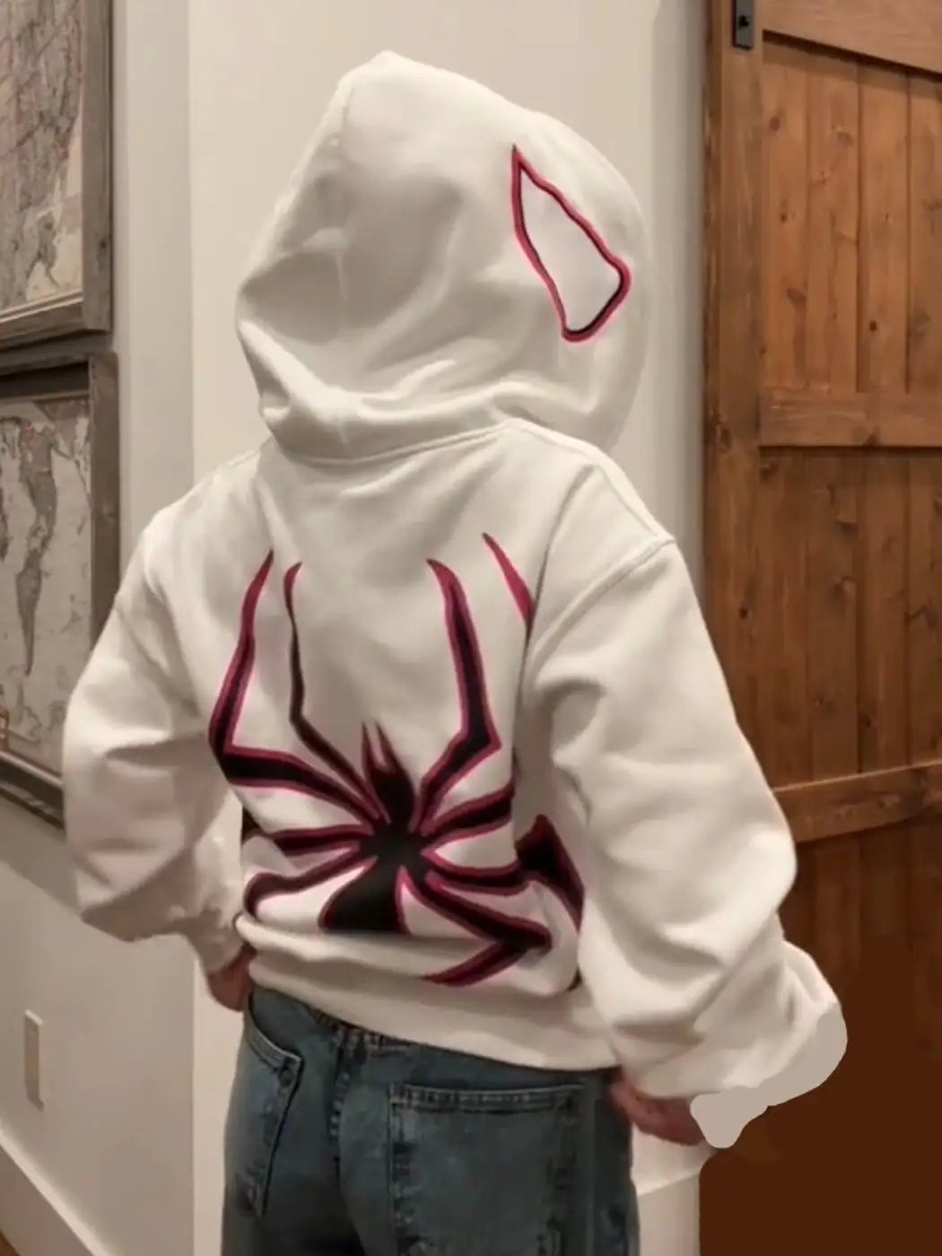 Spider Punk Zip Up Hoodie