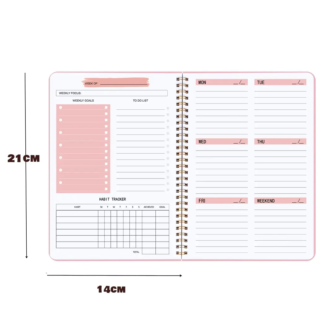 Notebook Diary Weekly Planner