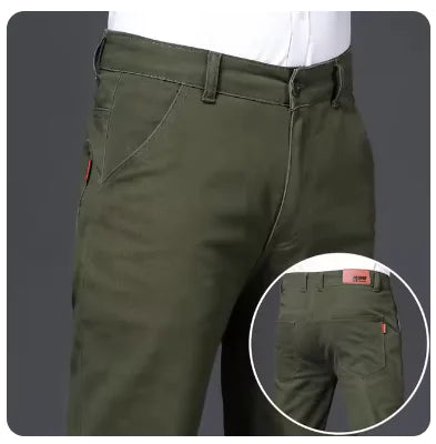 HIQOR Men’s Army Green Loose Trousers