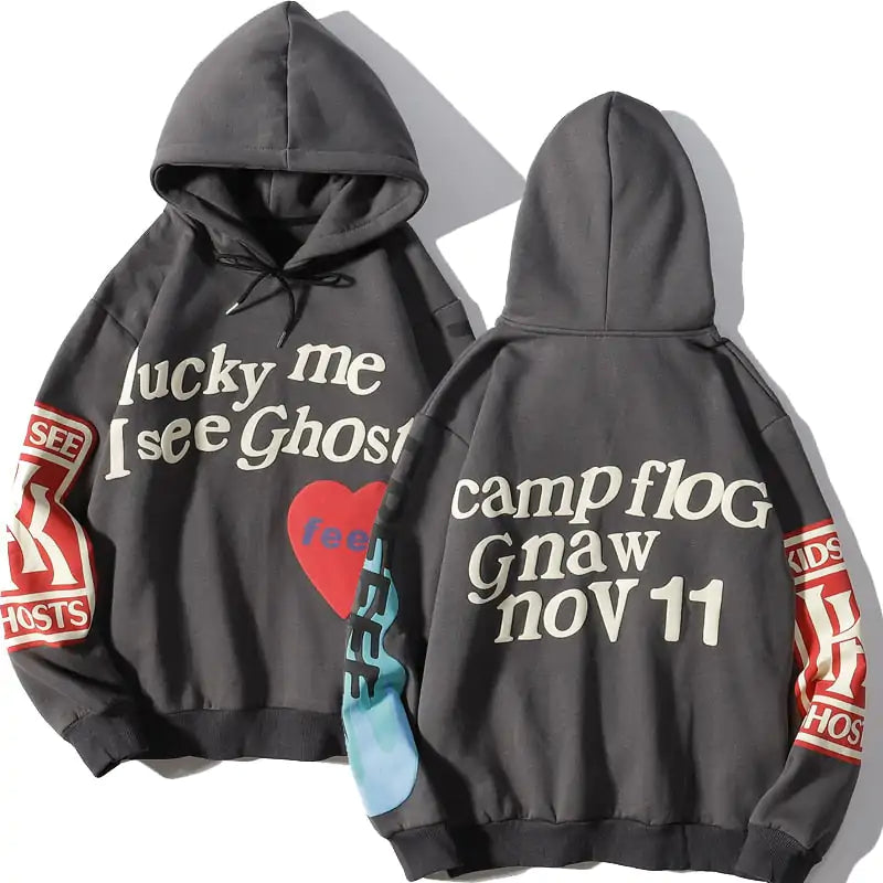 Graffiti Letter Printed Hoodie