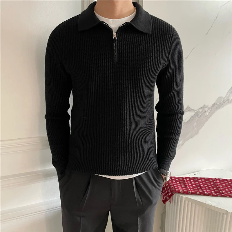 Luxury Knitted Polo Shirt