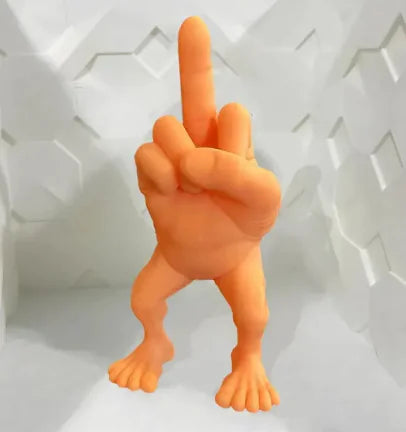 Funny Middle Finger Resin Mannequin Leg