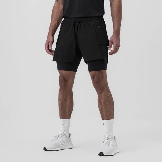 Fitness Cargo Shorts Set