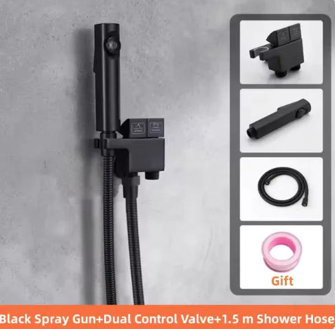 High-Pressure Bidet Spray Set with Valve